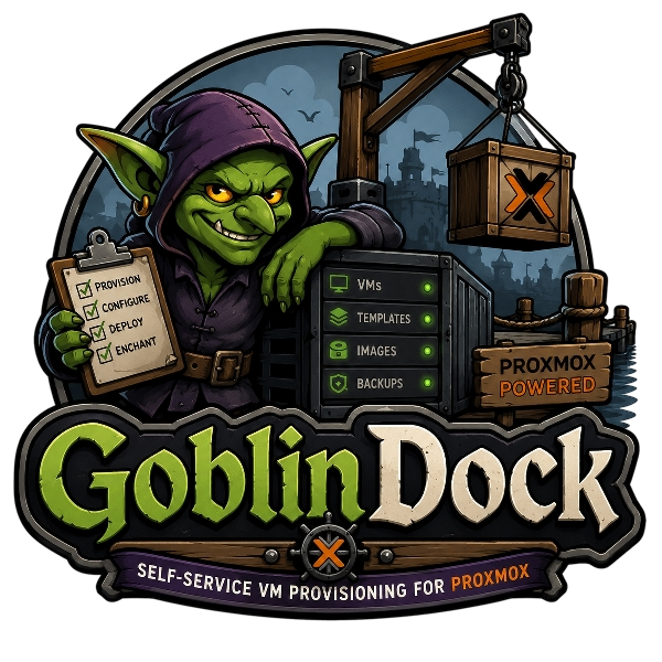 The GoblinDock goblin operating a crane